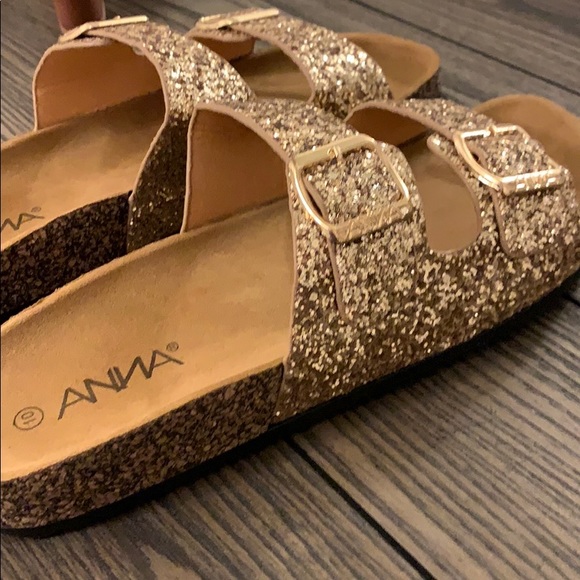 Gold Glitter Birkenstock’s - Picture 2 of 2
